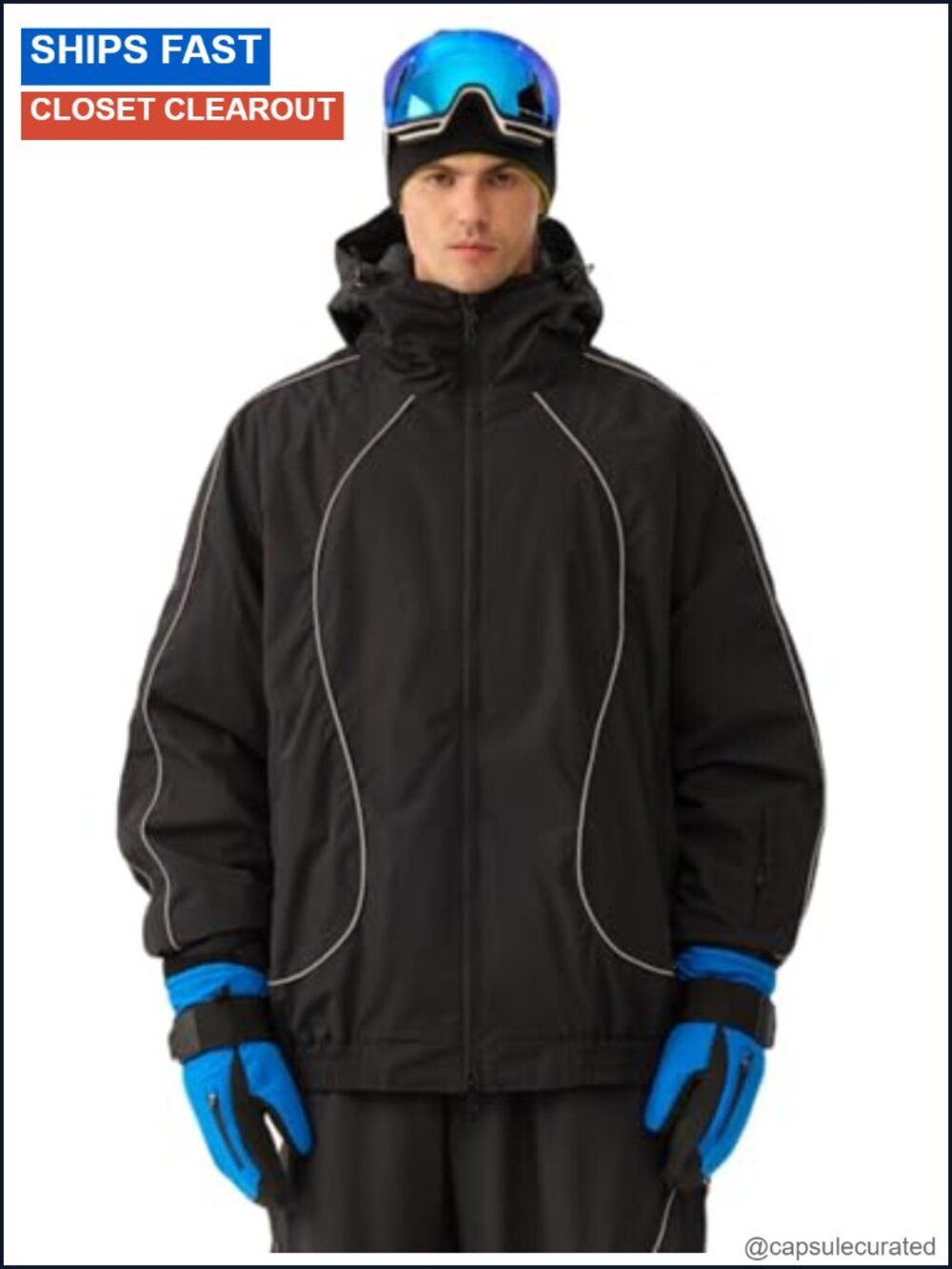 Baggy Ski Snowboard Jacket 20K Waterproof Insulated Unisex Winter Coat